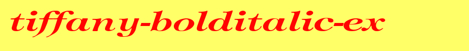 Tiffany-BoldItalic-Ex.ttf类型，T字母英文的文字样式