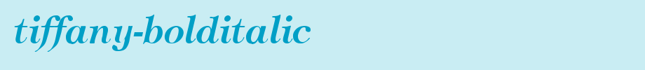 Tiffany-BoldItalic.ttf type, T letter English
(Art font online converter effect display)