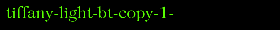 Tiffany-Light-BT-copy-1-.ttf类型，T字母英文的文字样式