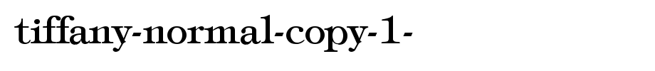 Tiffany-Normal-copy-1-.ttf类型，T字母英文