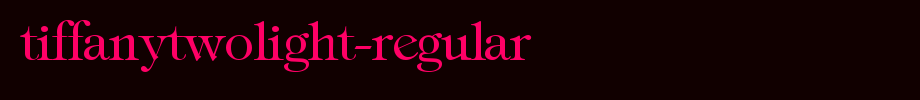 TiffanyTwoLight-Regular.ttf类型，T字母英文的文字样式