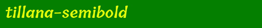Type Tillana-SemiBold.ttf, t letter English
(Art font online converter effect display)