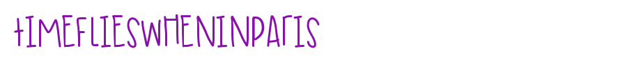 TimeFliesWhenInParis.ttf type, T letter English
(Art font online converter effect display)