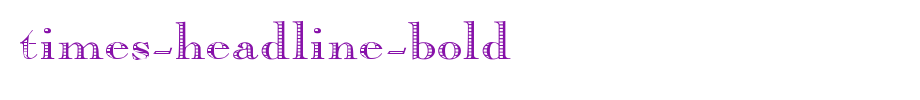 Times-Headline-Bold.ttf type, T letter English
(Art font online converter effect display)