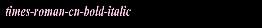 Times-Roman-Cn-Bold-Italic.ttf type, T letter English