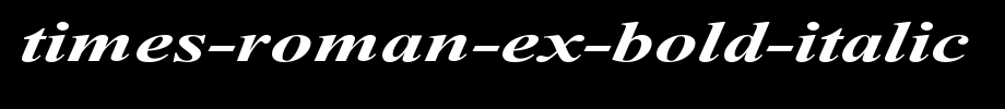 Times-Roman-Ex-Bold-Italic.ttf类型，T字母英文的文字样式