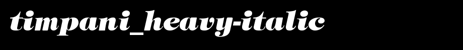 Timpani_Heavy-Italic.ttf type, T letter English
(Art font online converter effect display)