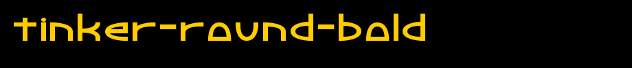 Tinker-Round-Bold.ttf type, T letter English
(Art font online converter effect display)