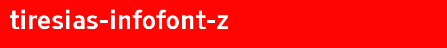 Tireisas-infofont-z. TTF type, T letter English