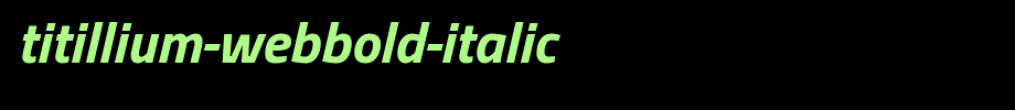 Titillium-WebBold-Italic.ttf类型，T字母英文