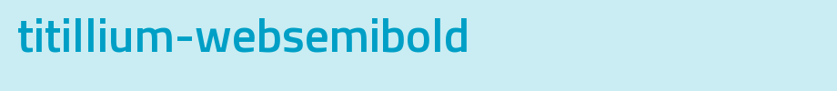 Titillium-WebSemiBold.ttf类型，T字母英文(字体效果展示)