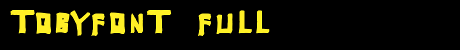 TobyFont-Full.otf type, T letter English
(Art font online converter effect display)
