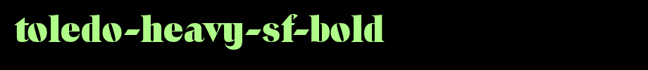 Toledo-Heavy-SF-Bold.ttf type, T letter English
(Art font online converter effect display)
