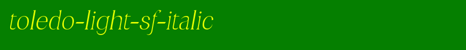 Toledo-Light-SF-Italic.ttf type, T letter English
(Art font online converter effect display)