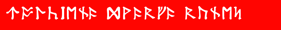 Tolkien-Dwarf-Runes.ttf type, T letter English