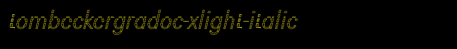 Tombeckergradoc-xlight-italic. TTF type, T letter English
(Art font online converter effect display)