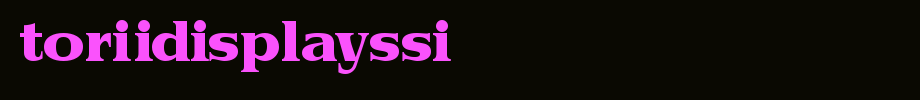 ToriiDisplaySSi.ttf type, t letter English
(Art font online converter effect display)