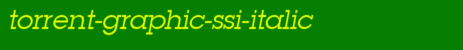 Torrent-Graphic-SSi-Italic.ttf类型，T字母英文的文字样式
