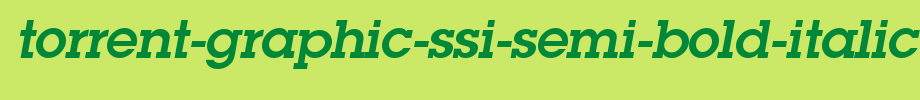 Torrent-graphic-SSI-semi-bold-italic.ttf type, t letters in English
(Art font online converter effect display)
