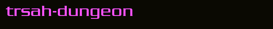 TrSah-Dungeon.ttf type, t letter English
(Art font online converter effect display)