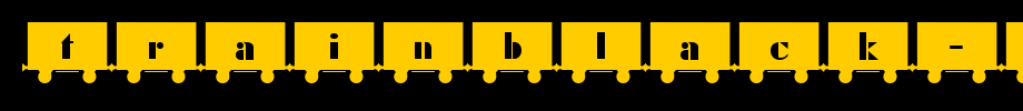 TrainBlack-Becker.ttf类型，T字母英文(字体效果展示)