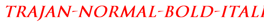 Trajan-Normal-Bold-Italic.ttf type, t letters in English
(Art font online converter effect display)