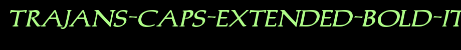 Trajans-Caps-Extended-Bold-Italic.ttf类型，T字母英文