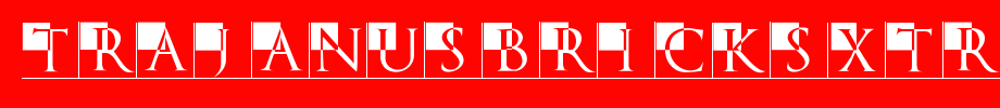 TrajanusBricksXtra.ttf type, t letter English
(Art font online converter effect display)