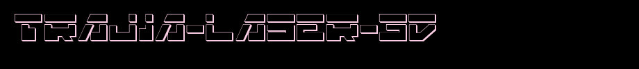 Trajia-Laser-3D.ttf type, t letter English
(Art font online converter effect display)