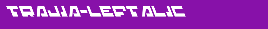 Trajia-Leftalic.ttf类型，T字母英文(字体效果展示)