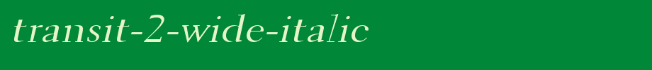 Transit-2-Wide-Italic.ttf type, t letter English
(Art font online converter effect display)