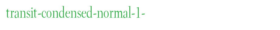 Transit-condensed-normal-1-.TTF type, t letter English
(Art font online converter effect display)