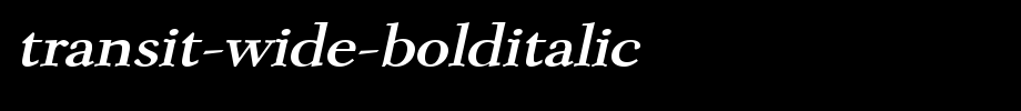 Transit-Wide-BoldItalic.ttf type, t letter English
(Art font online converter effect display)