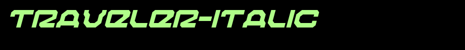 Traveler-Italic.ttf type, t letter English
(Art font online converter effect display)