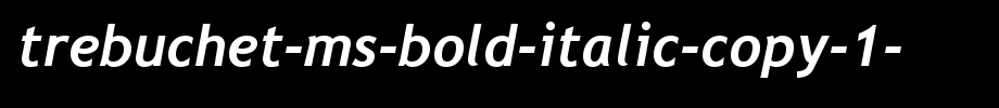 Trebuchet-MS-Bold-Italic-copy-1-.ttf类型，T字母英文(字体效果展示)