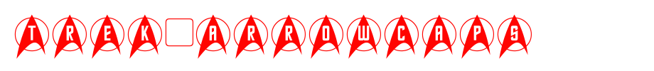 Trek-Arrowcaps.ttf类型，T字母英文
