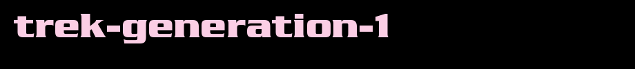 Trek-Generation-1.ttf type, t letters in English
(Art font online converter effect display)
