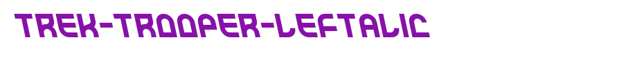 Trek-trouper-leftalic.ttf type, t letters in English
(Art font online converter effect display)