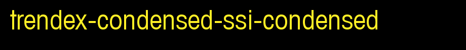 Trendex-condensed-SSI-condensed.ttf type, t letter English