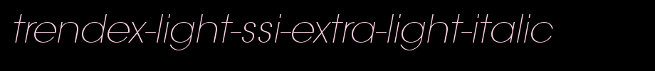 Trendex-light-SSI-extra-light-italic.ttf type, t letter English
(Art font online converter effect display)
