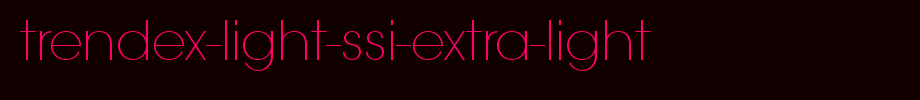 Trendex-Light-SSi-Extra-Light.ttf类型，T字母英文