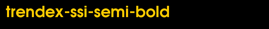 Trendex-SSi-Semi-Bold.ttf type, t letters in English
(Art font online converter effect display)