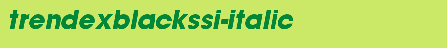 TrendexBlackSSi-Italic.ttf type, t letter English
(Art font online converter effect display)
