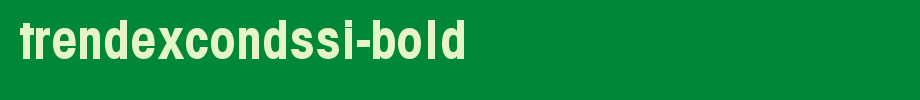 TrendexCondSSi-Bold.ttf type, t letter English
(Art font online converter effect display)