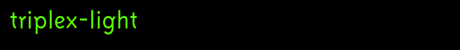Triple-light. TTF type, t letter English
(Art font online converter effect display)