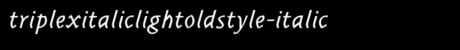 Triplexitaliclightoldstyle-italic.ttf type, t letter English