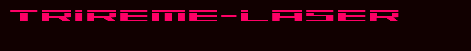 Trireme-Laser.ttf type, t letter English
(Art font online converter effect display)
