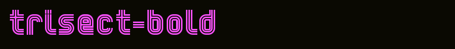 Trisect-Bold.ttf type, t letter English
(Art font online converter effect display)