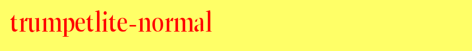 TrumpetLite-Normal.ttf type, t letter English
(Art font online converter effect display)