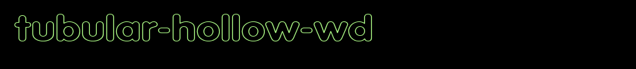 Tubular-Hollow-Wd.ttf type, t letter English
(Art font online converter effect display)